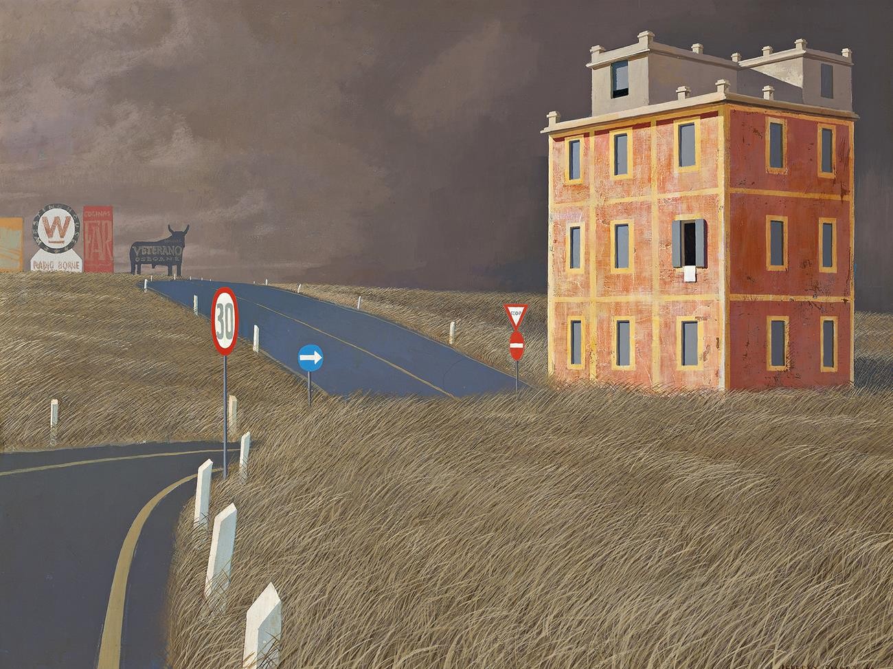 JEFFREY SMART, FIUMICINO BYPASS, 1966-12439